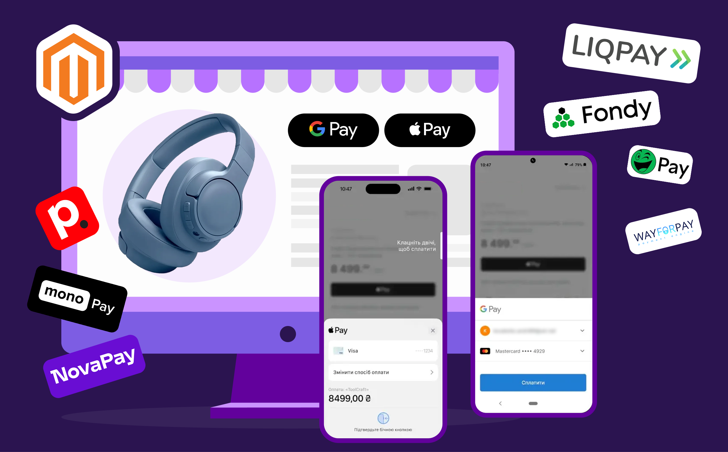 Способы оплаты на Magento 